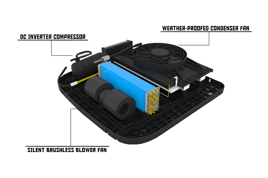 Velit 2000R Rooftop Air Conditioner 12V/24V/48V - Image 4